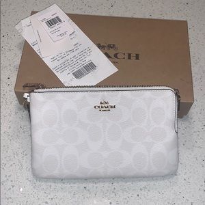 Coach double zipper wristlet BRAND NEW WITH TAGS